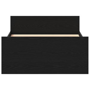 Bettgestell 90x190 cm Schwarz Eichen-Optik