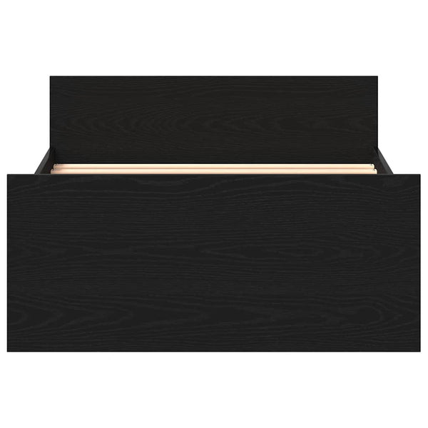 Bettgestell 90x190 cm Schwarz Eichen-Optik