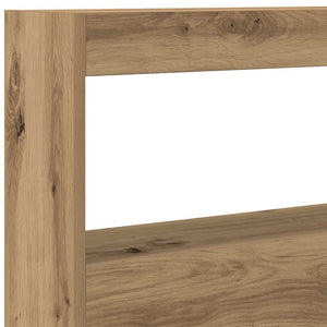 LED Kopfteil mit Ablagen Eiche 100cm