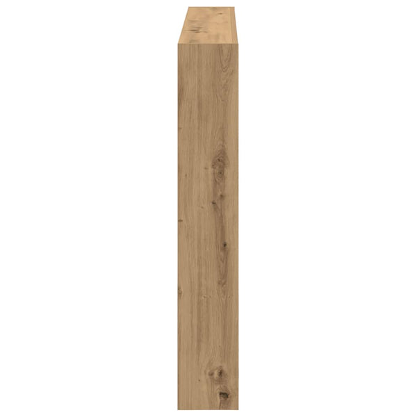 LED Kopfteil mit Ablagen Eiche 140 cm