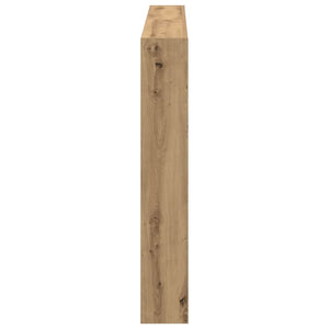 LED Kopfteil mit Ablagen Eiche 160cm