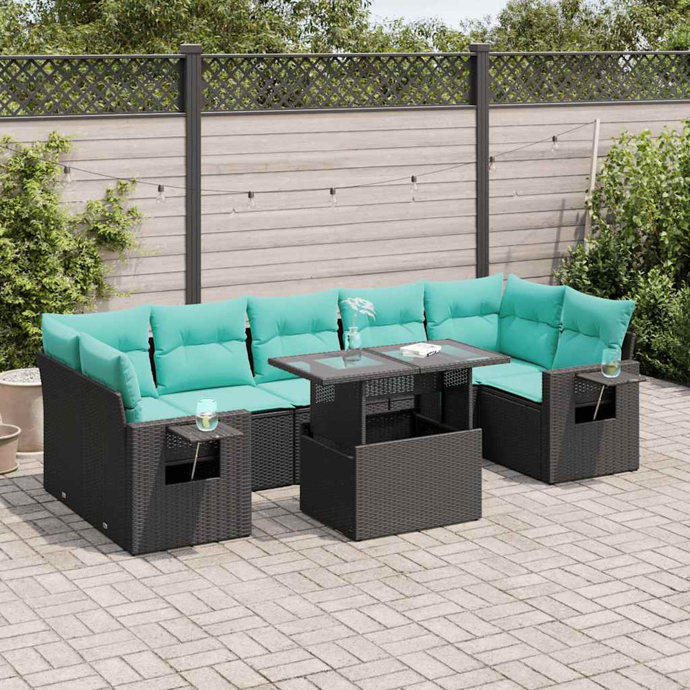 8-tlg Garten Sofagarnitur mit Kissen