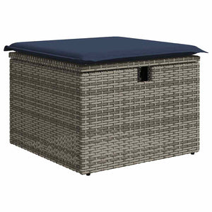 8-tlg. Garten Sofagarnitur Braun Poly Rattan