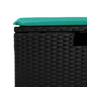 7-teilige Garten Sofagarnitur Braun Poly Rattan