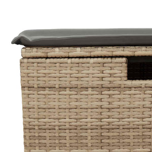 5-tlg. Beige Garten Sofagarnitur mit Kissen