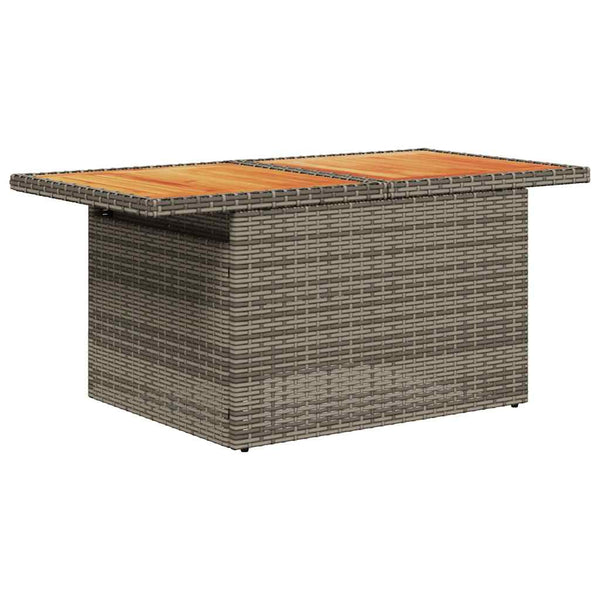 vidaXL Salon de jardin 5 pcs avec coussins résine tressée gris