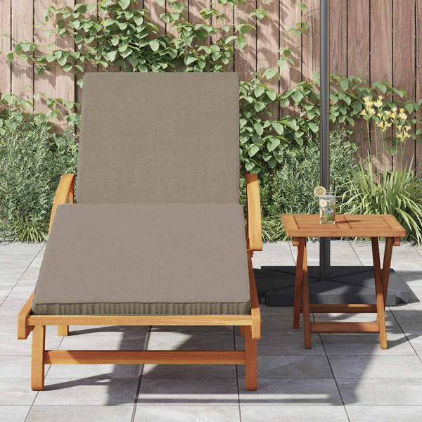 Sonnenliege Akazie Taupe 200 cm