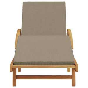 Sonnenliege Akazie Taupe 200 cm