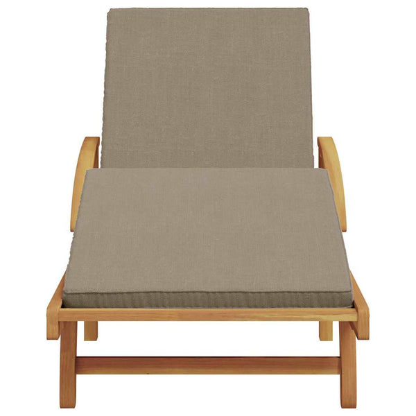 Sonnenliege Akazie Taupe 200 cm