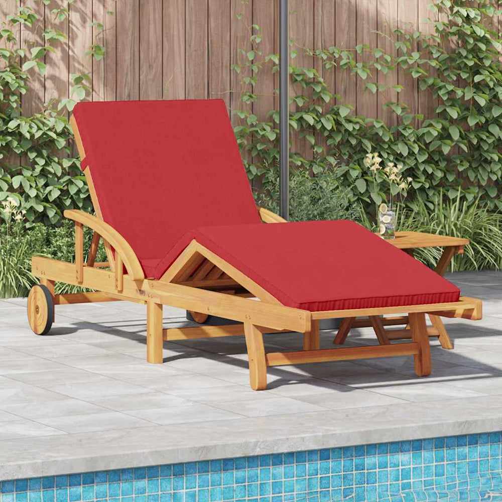 Sonnenliege Akazie Rot 200cm