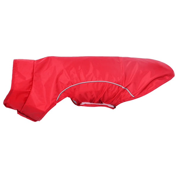 XXS Roter Hunde Regenmantel mit Reflexstreifen
