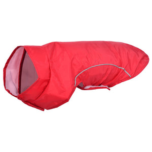 Hunde Regenmantel Rot XS mit Reflexstreifen