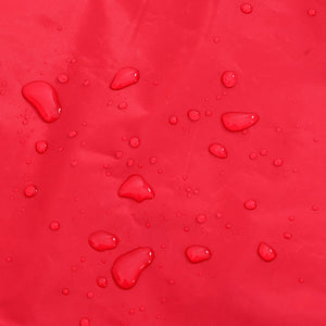 Hunde Regenmantel Rot XS mit Reflexstreifen