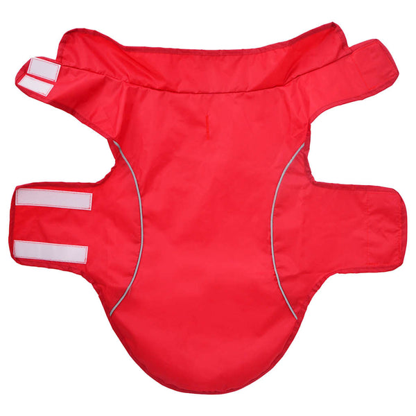 Hunde Regenmantel Rot M Reflektierend