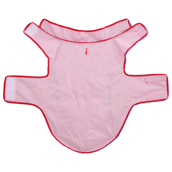 Hunde Regenmantel Rot mit Reflektor L