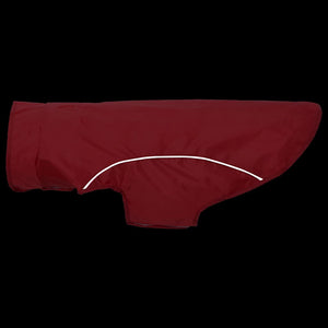 Hunde Regenmantel Rot mit Reflektor L