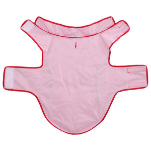 Hunde Regenmantel Rot 2XL mit Reflexstreifen