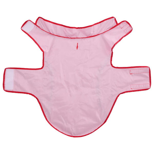 Hunde Regenmantel Rot 2XL mit Reflexstreifen