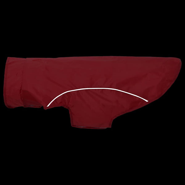 Hunde Regenmantel Rot 2XL mit Reflexstreifen