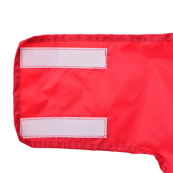 Hunde Regenmantel Rot 2XL mit Reflexstreifen