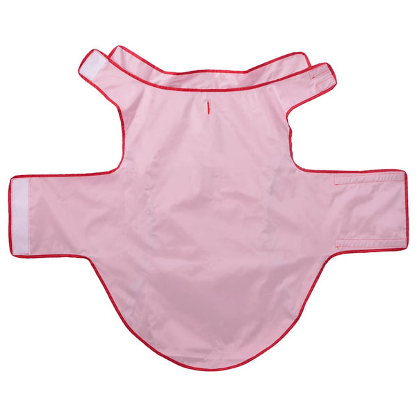 Hunde Regenmantel Rot 3XL mit Reflexstreifen