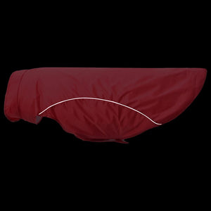 Hunde Regenmantel Rot 3XL mit Reflexstreifen