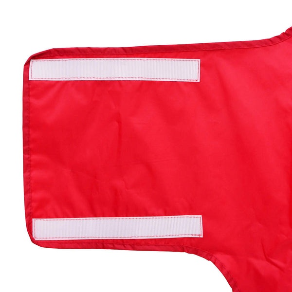 Hunde Regenmantel Rot 3XL mit Reflexstreifen