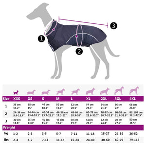 Hunde Regenmantel Marineblau XXS