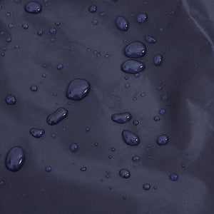 Marineblauer Hunde Regenmantel mit Reflexstreifen - Größe S