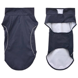 Hunde Regenmantel Marineblau M