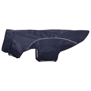 Hunde Regenmantel Marineblau L mit Reflexstreifen