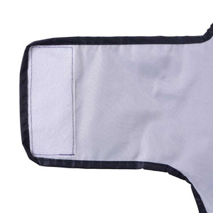 Hunde Regenmantel Marineblau L mit Reflexstreifen