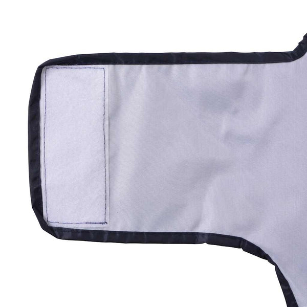 Hunde Regenmantel Marineblau L mit Reflexstreifen