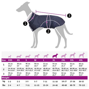 Hunde Regenmantel Marineblau XL