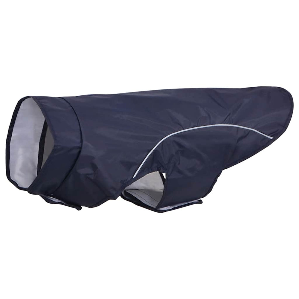 Hunde Regenmantel Marineblau 2XL mit Reflexstreifen
