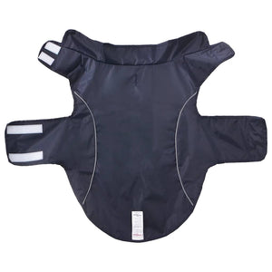 Hunde Regenmantel Marineblau 2XL mit Reflexstreifen