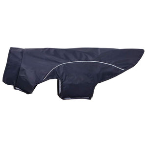 Hunde Regenmantel Marineblau 2XL mit Reflexstreifen