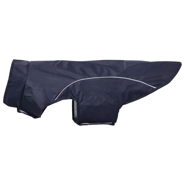 Hunde Regenmantel Marineblau 2XL mit Reflexstreifen