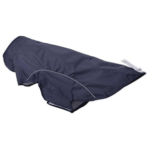 Hunde Regenmantel Marineblau 2XL mit Reflexstreifen