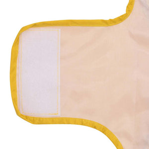 Gelber Hunde Regenmantel XXS mit Reflexstreifen
