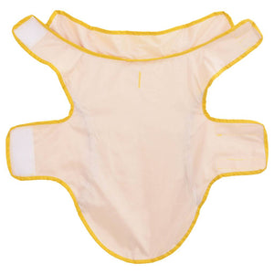 Hunde Regenmantel Gelb XS mit Reflexstreifen