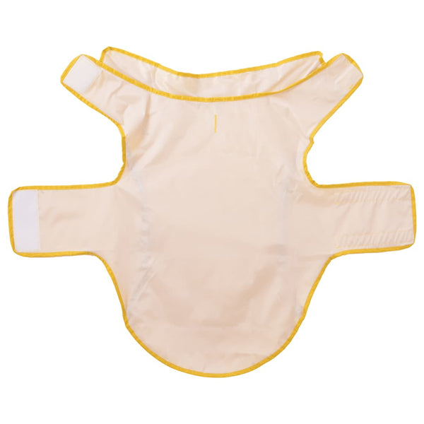 Hunde Regenmantel Gelb XL mit Reflektorstreifen