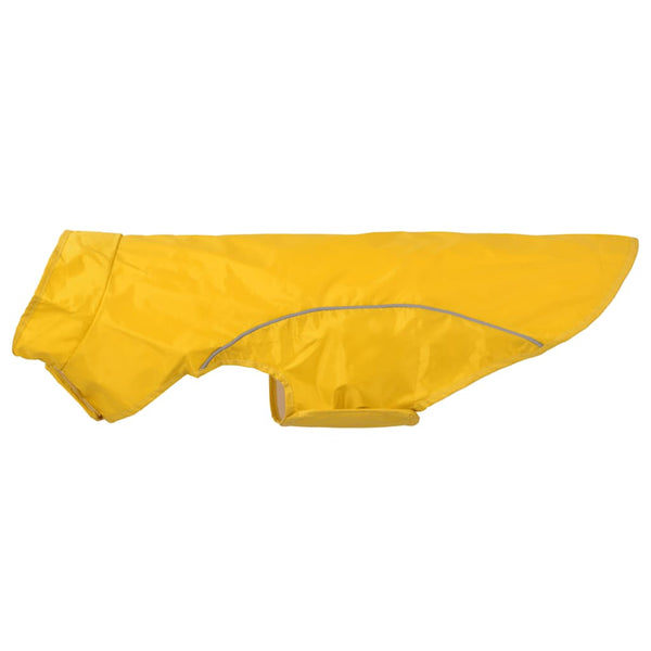 Hunde Regenmantel Gelb XL mit Reflektorstreifen