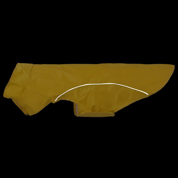 Hunde Regenmantel Gelb 2XL mit Reflexstreifen