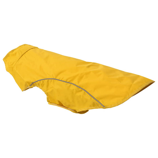 Hunde Regenmantel Gelb 2XL mit Reflexstreifen