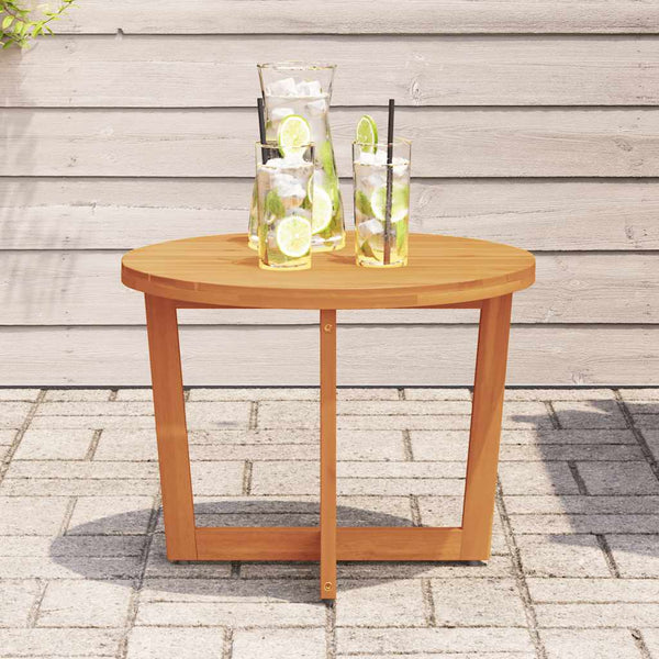 Akazie Garten Beistelltisch Rund Ø55cm
