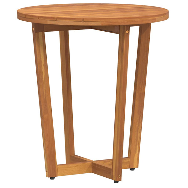 Akazienholz Garten-Beistelltisch Ø55cm