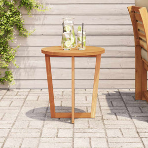 Akazienholz Garten-Beistelltisch Ø55cm
