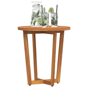 Akazienholz Garten-Beistelltisch Ø55cm