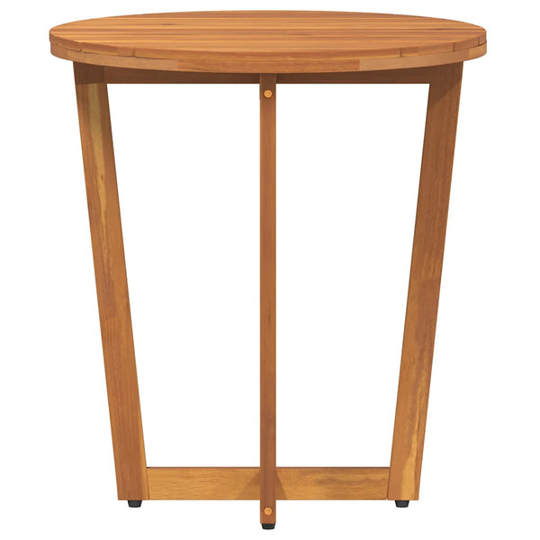 Akazienholz Garten-Beistelltisch Ø55cm